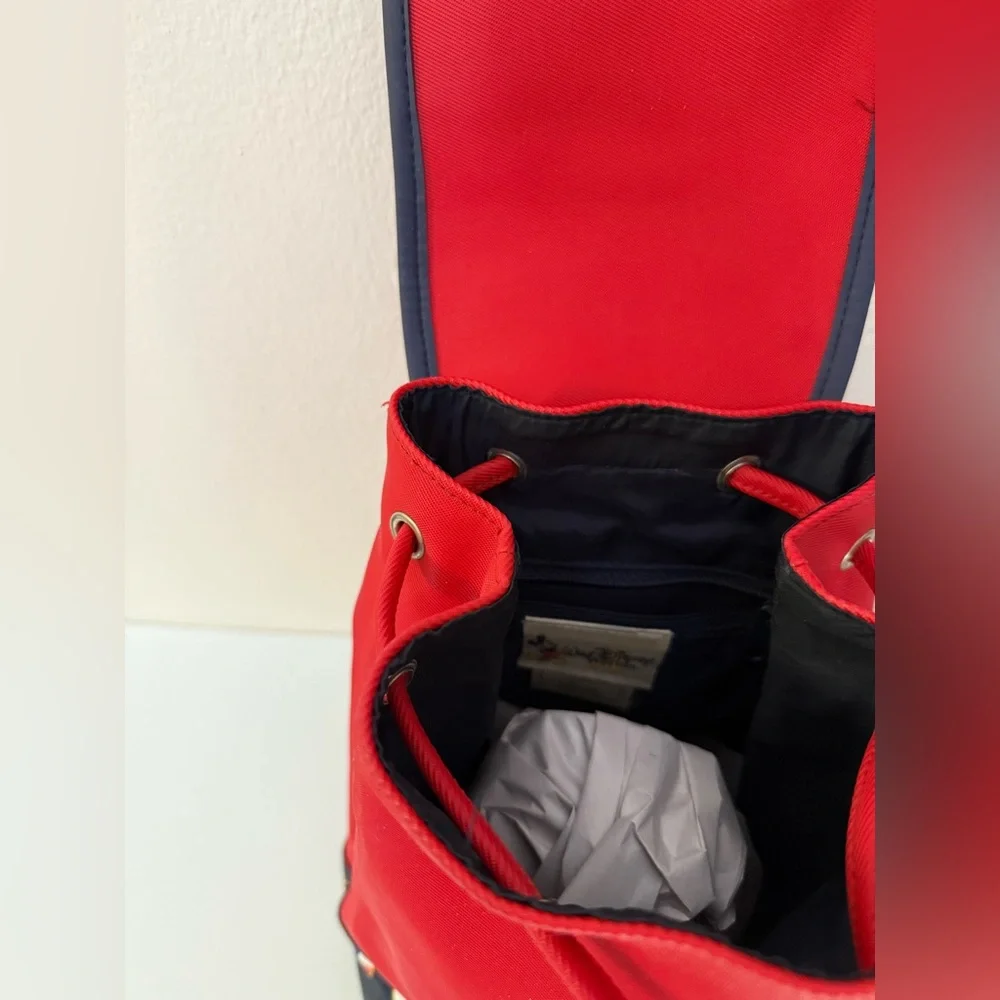 Vintage‎ Rare 90's Epcot Walt Disney World Flags Red Mini Backpack